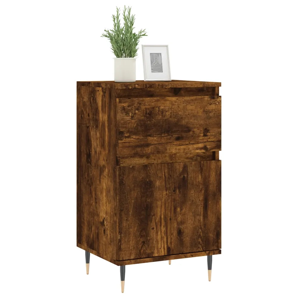 Credenza Rovere Fumo 40x35x70 cm in Legno Multistrato 831142