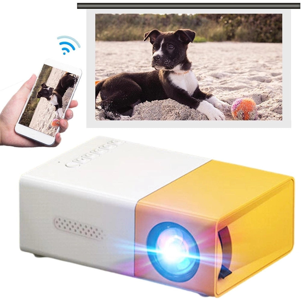 Trade Shop - Mini Proiettore Portatile 1080p Telefono Smart Home Uso Esterno Usb Laptop Ios -