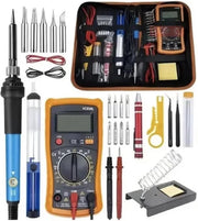 Set di saldatura 24 pezzi 60W temperatura regolabile multiguida digitale con schermo bianco
