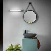 Lampada a Parete GAP 12W LED 1260lm 4000K Struttura in Alluminio Bianco Opaco IP44 Diffusore Acrilico - Design Moderno - Gea Luce
