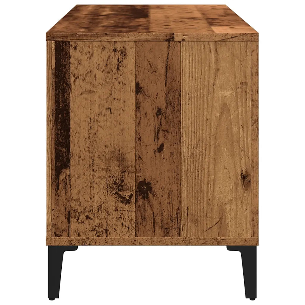 vidaXL Mobile Porta Dischi Legno Antico 100x38x48 cm Legno Multistrato