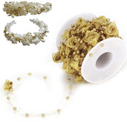 Fasciatura Finta per Decorazione - 10m Rotolo - Seta Rosa - Materiale di Alta Qualità - Formato Compattibile - Decorazione per Feste