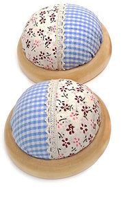 Pillo di Spillo Decorativo a Polka Pompon - 2 Pezzi - Design in Legno