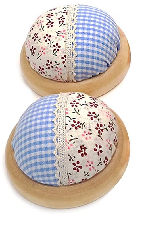 Pillo di Spillo Decorativo a Polka Pompon - 2 Pezzi - Design in Legno