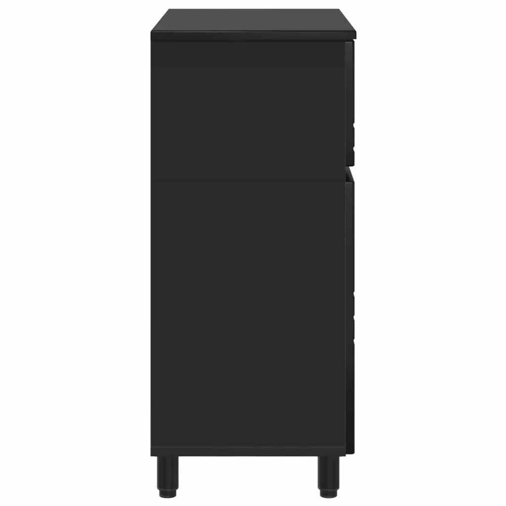 Mobiletto da bagno Nero 60 x 35 x 80 cm Legno ingegnerizzato 889416