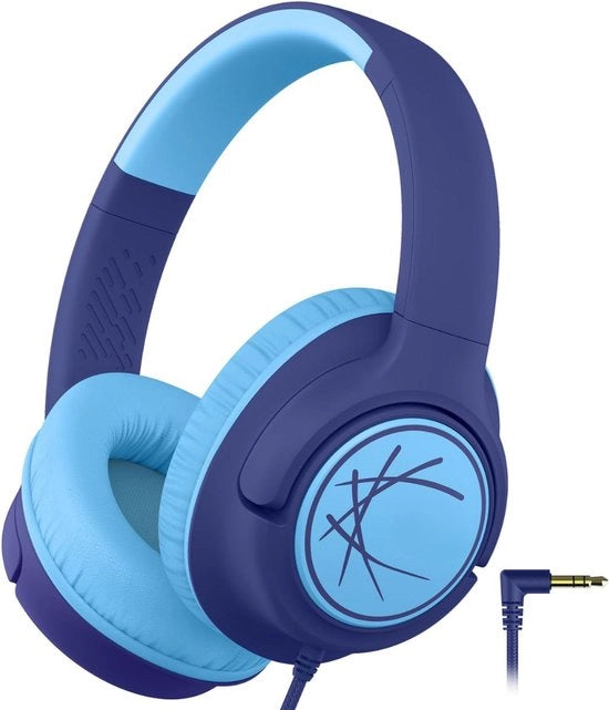 Cuffia per bambini con cavo - Cuffia per bambini - Cuffia per computer con cavo - Regolazione del volume sicuro - Scuola - Tablet - Laptop - Viaggi - Ascolto della musica