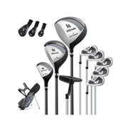 Borsa da golf con supporto driver #1 da 460CC con copri testa, Set completo di mazze da golf per uomo per mancini Grigio