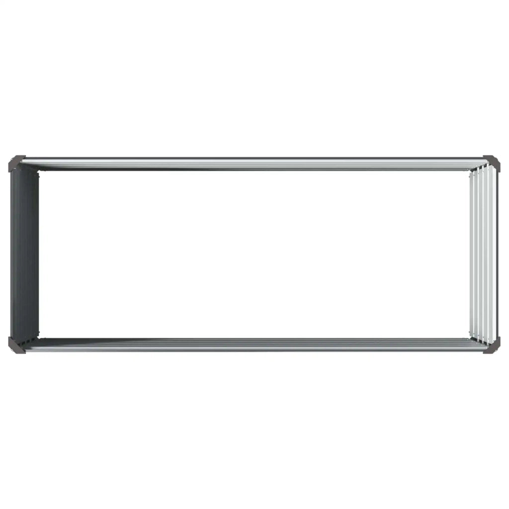 Letto rialzato da giardino Antracite 100 x 40 x 55 cm 8006235