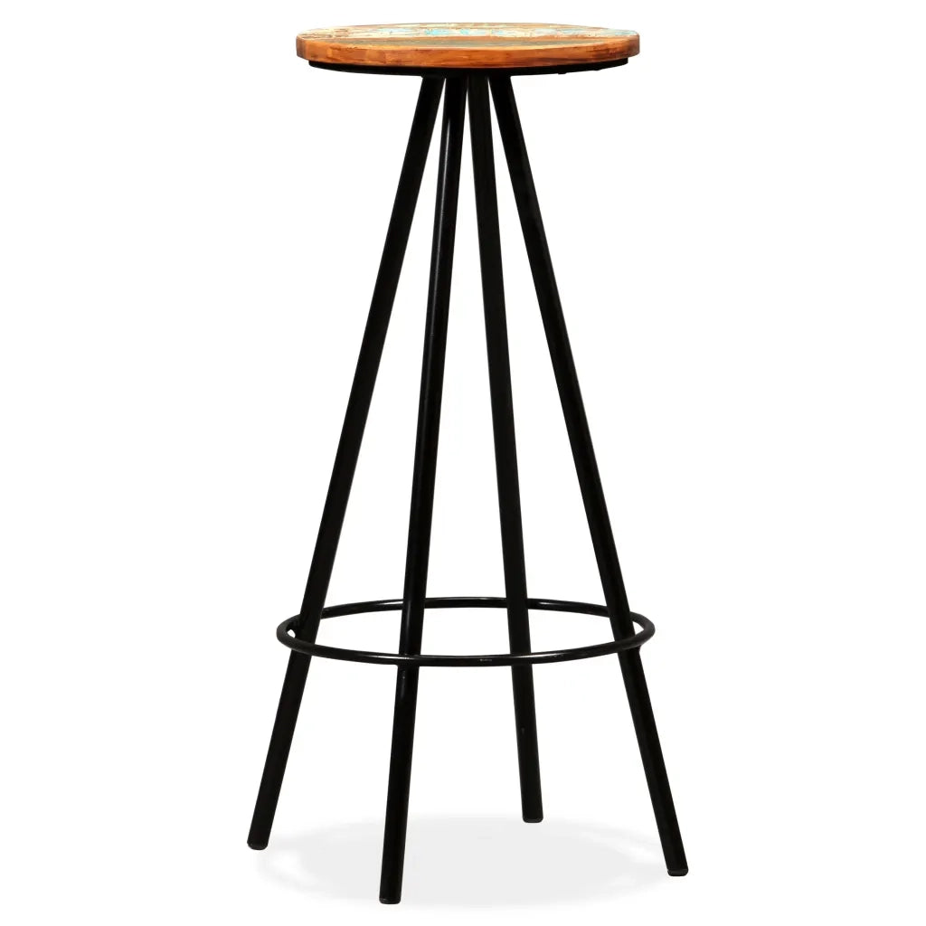 Set da Bar 7 pz in Legno Massello di Acacia e di Recupero 275134