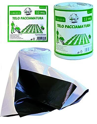 Foglia Pacciamatura Bicolore Grigio Nero 50 My 1.2x10mt