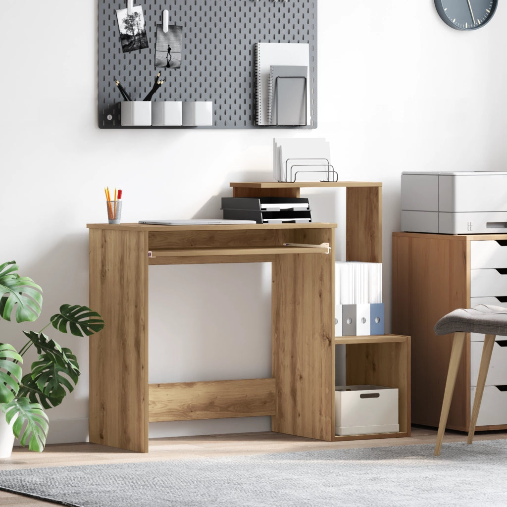 Scrivania per computer in rovere artigianale Rovere artigianale