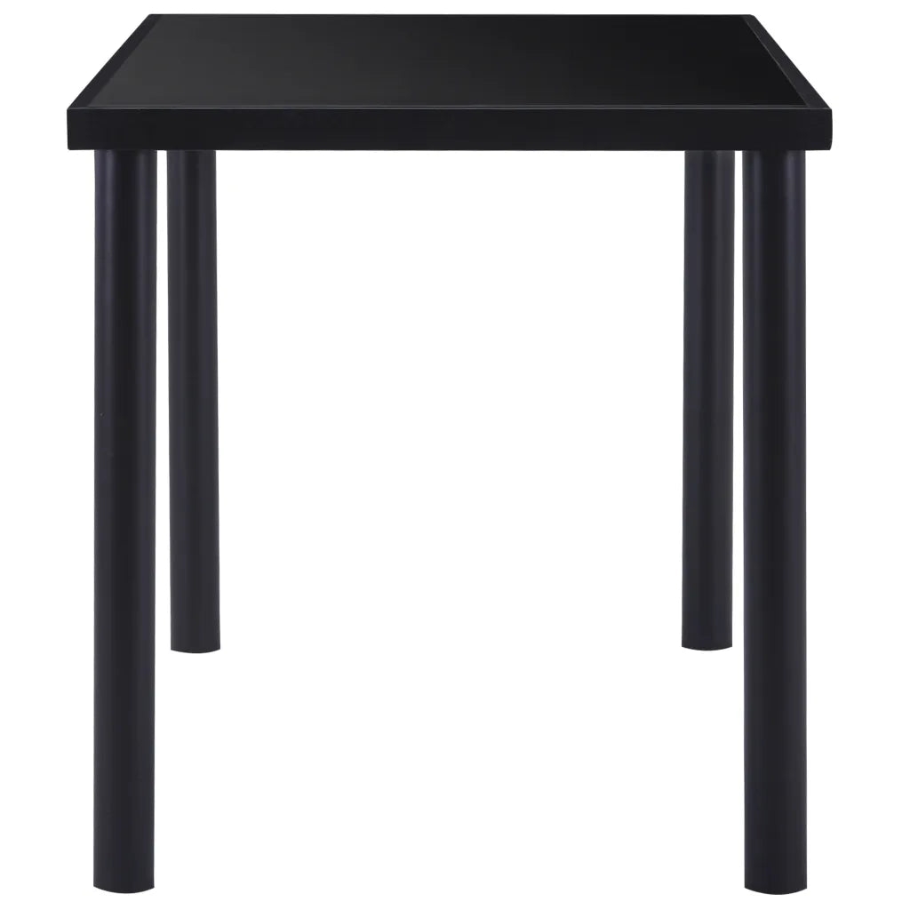 Tavolo da Pranzo Nero 140x70x75 cm in Vetro Temperato 281853