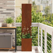 Schermo per privacy in giardino Ruggine 32 x 32 x 150 cm 876391