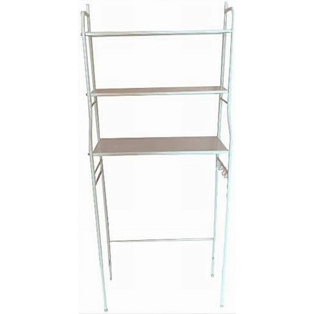 Trade Shop - Scaffale Sopra Lavatrice Salvaspazio 3 Mensole Ripiani In Metallo Organizer 59584 -