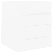 Mobile lavabo bianco con cassetto design pulito bagno 41 x 38,5 x 48 cm legno bianco 02_0047807