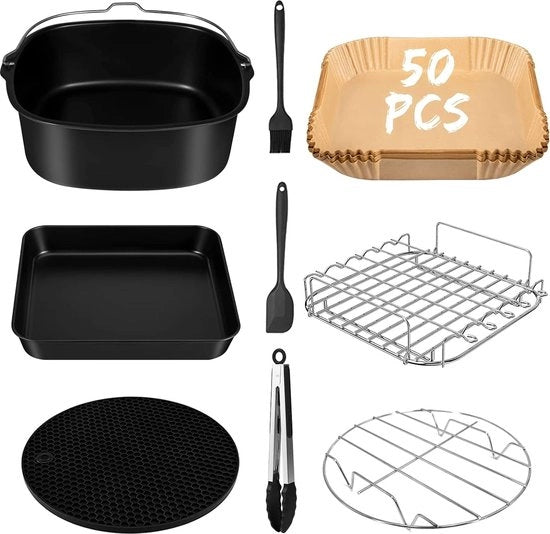 Accessori per Airfryer - Set di Accessori per Airfryer - Adatto per Fritto ad Aria