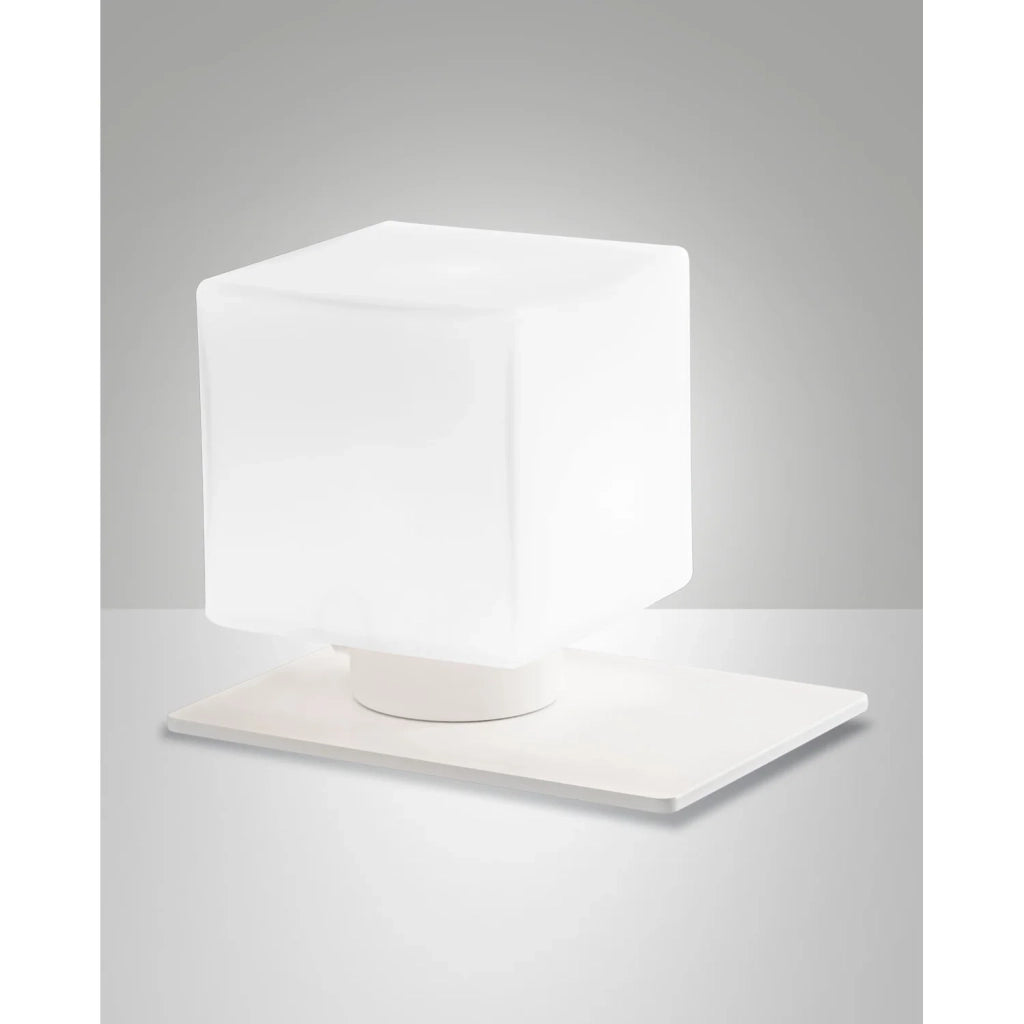 Lampada da Tavolo Bianco Zara G9 Fabas Stile Moderno Unica Finitura Elegante