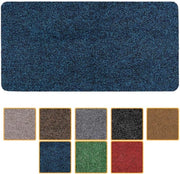 Mat di ingresso, mat di passaggio, lavabile, impermeabile all'acqua, robusto, mat di passaggio per ingresso, per porta principale, per corridoio, per cucina, per camera da letto, Poet 40x80cm Telaio in Blu
