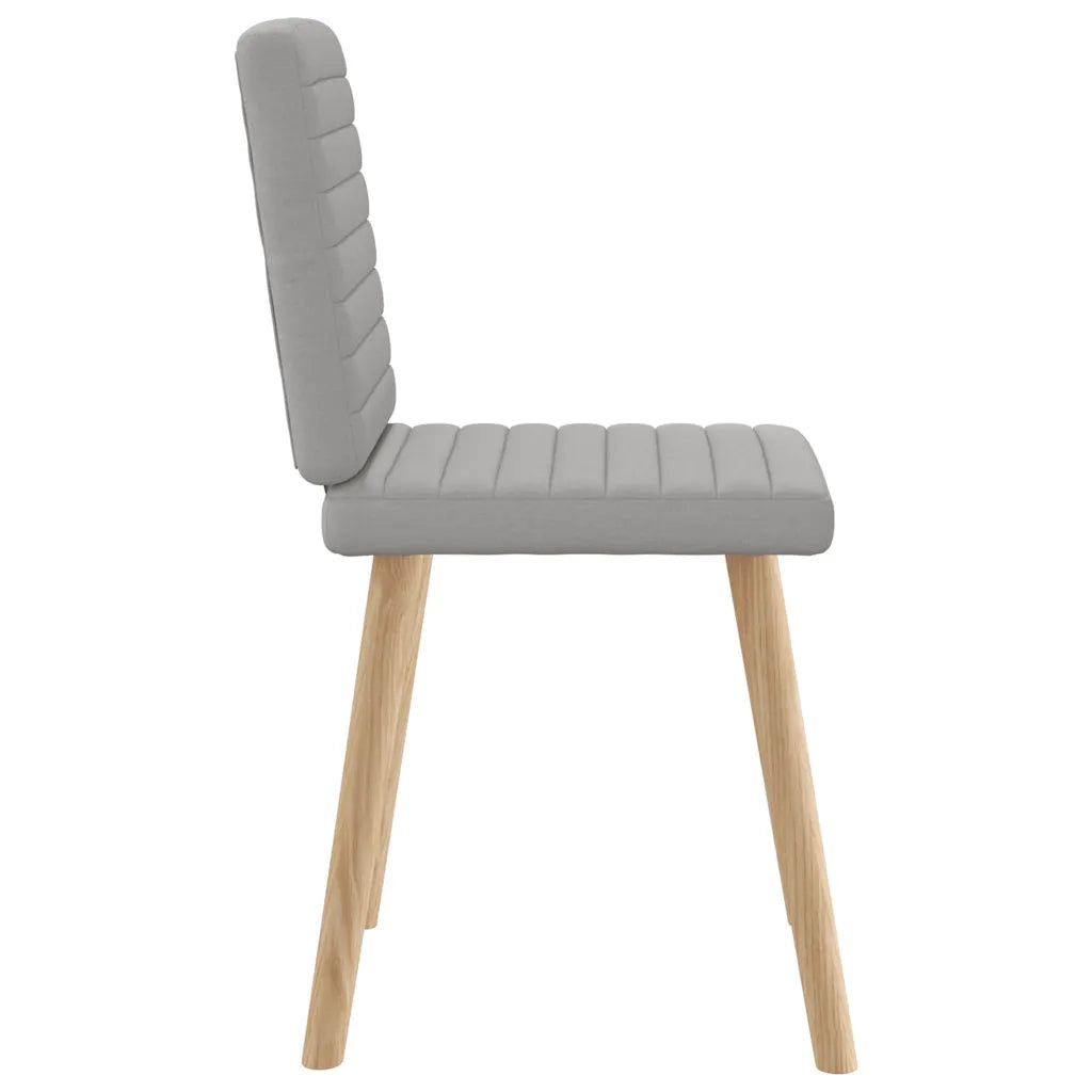 Sedie da Pranzo 4 pz Grigio Nuvola in Tessuto 3315283