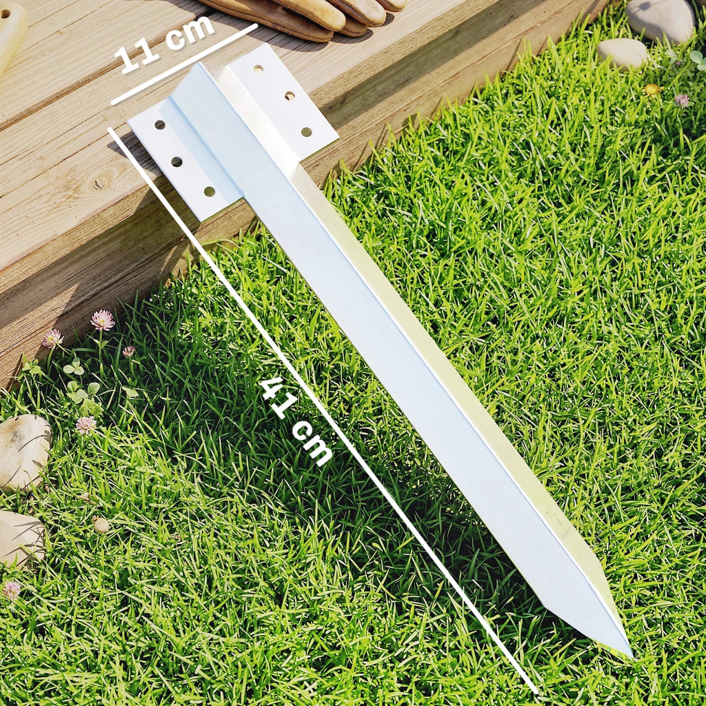 Set 20 Supporti per Traversine Ferroviarie ¨C Xylo ¨C Metallo con Viti e Guanti