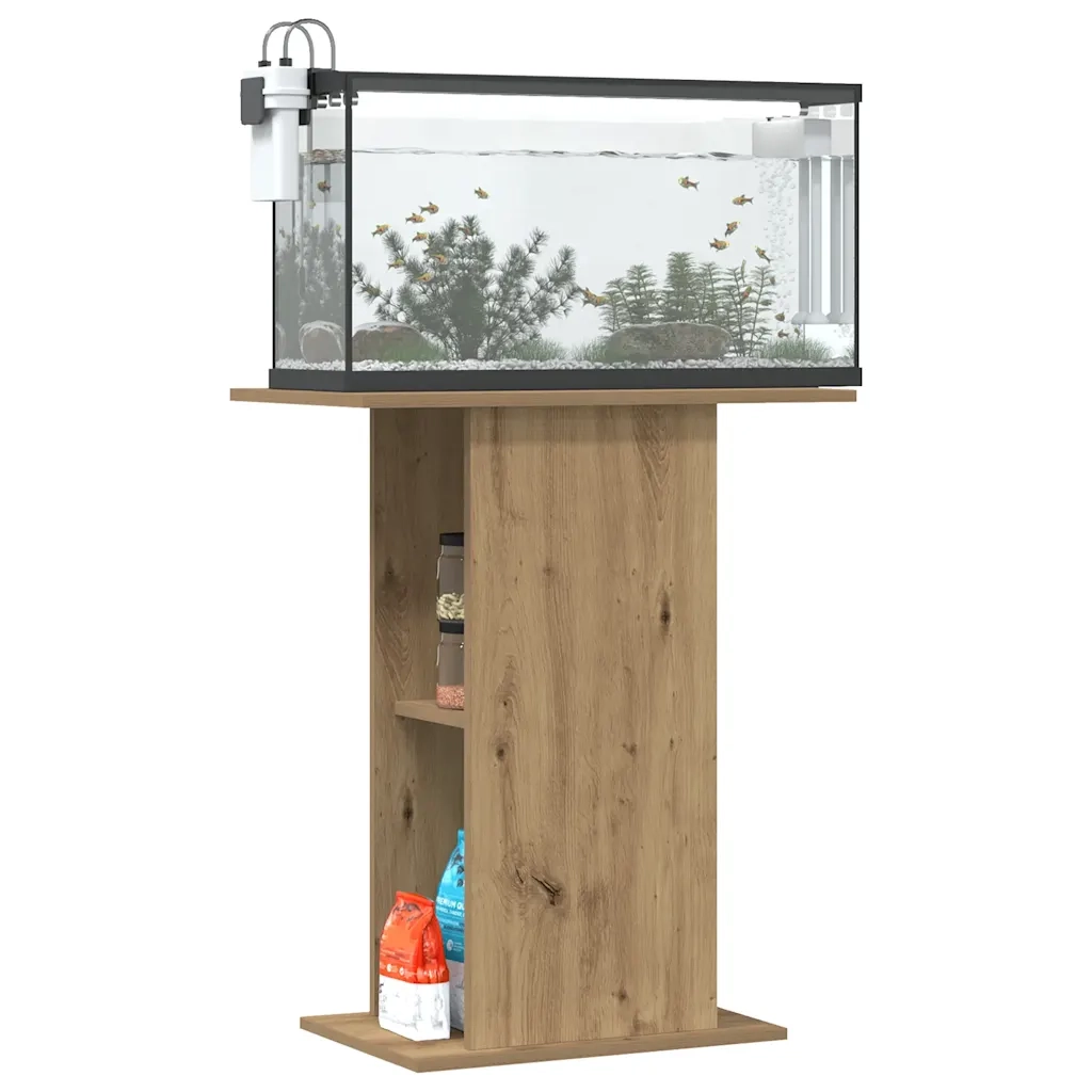 Supporto Acquario Rovere Artigianale 36x60,5x72,5cm Truciolato