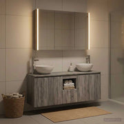 Set di Armadi da Bagno 4 pz Sonoma grigio Legno ingegnerizzato 3406348