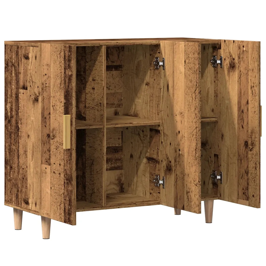 Credenza Legno Antico 90x34x80 cm in Legno Multistrato 856890