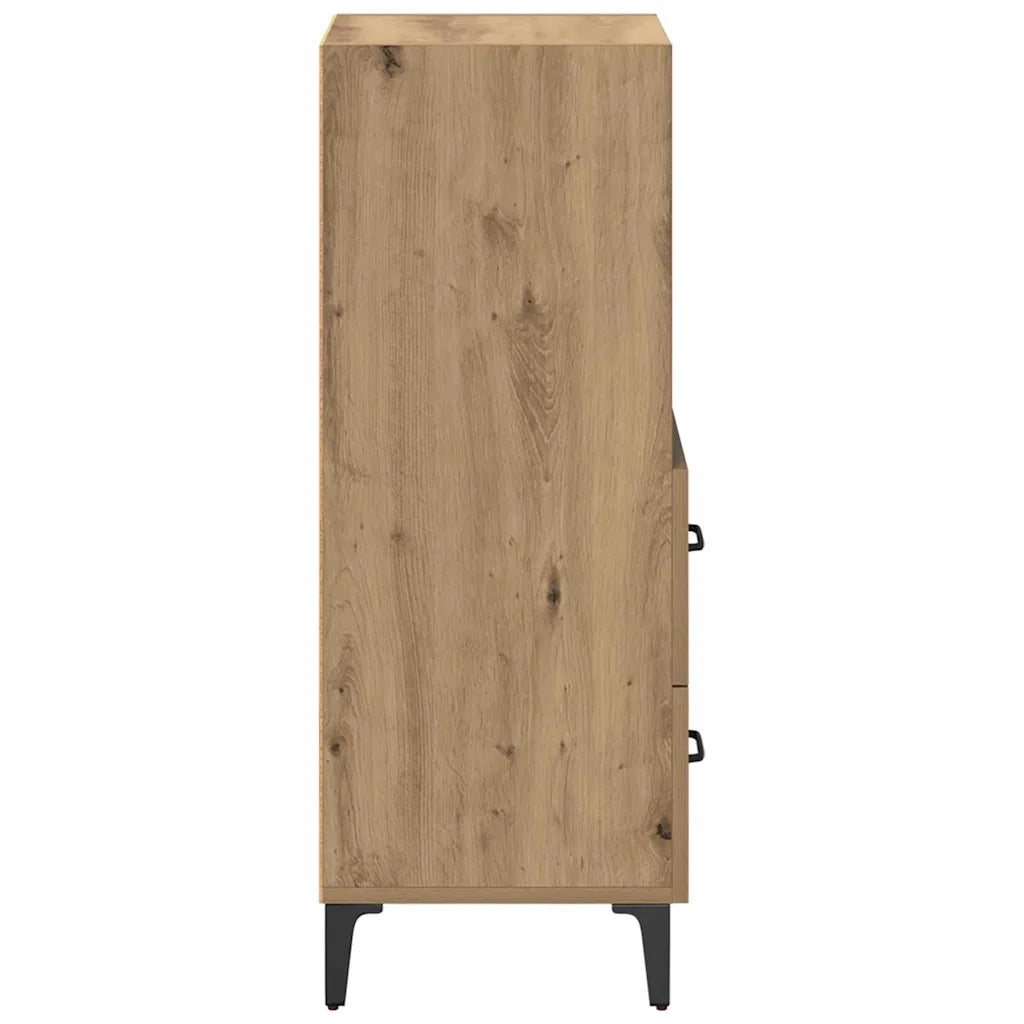 Credenza-Buffet-Armadio da cucina rovere artigianale 34 x 34.5 x 90 cm Legno multistrato 857591