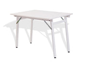 Tavolo Pieghevole Salvaspazio 70x100x71,5-75,5 cm Party in Legno e Laminato Bianco