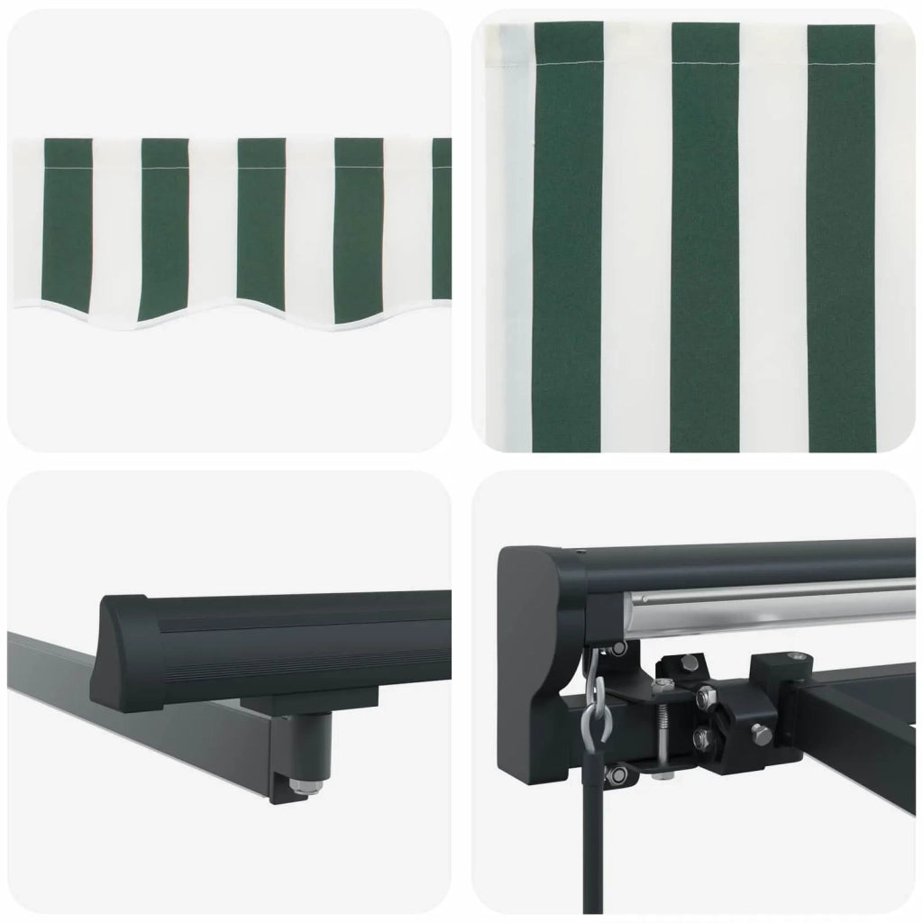 Cornice per Tenda Manuale con LED 4 × 3,5 m 3420875