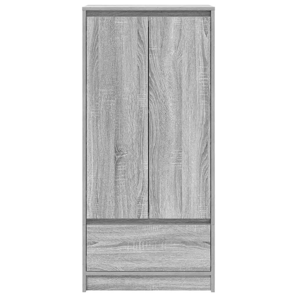 Armadio con Cassetto Grigio Sonoma 55,5x34x119,5 cm Truciolato