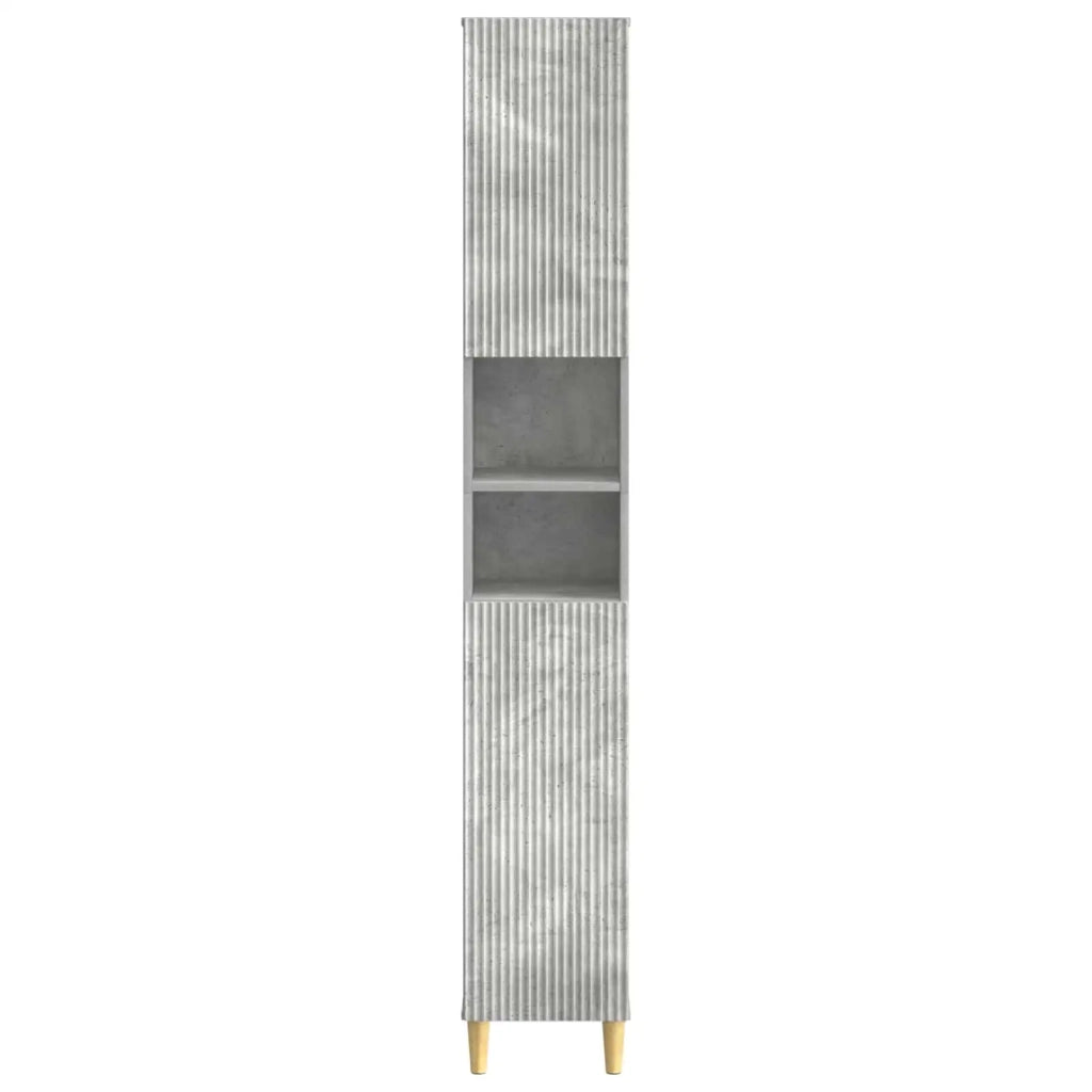 Armadio da Bagno con Ripiano Aperto ARNHEM Grigio Cemento 896598