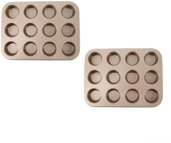 Bakvorme per 24 muffins, alta qualità, per cupcakes e brownies, 35,3*26,5*2,8 cm