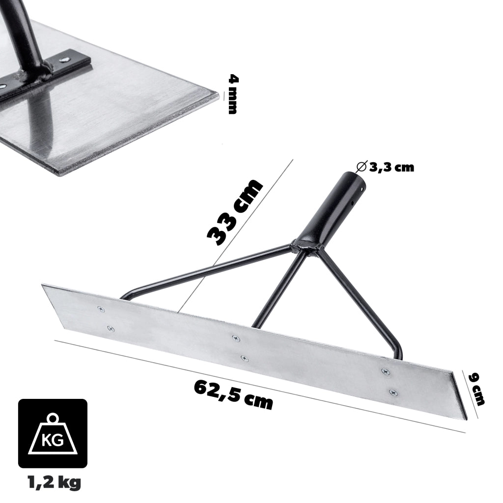 Spandiconcime manuale KADAX 625x90mm per massetto in calcestruzzo