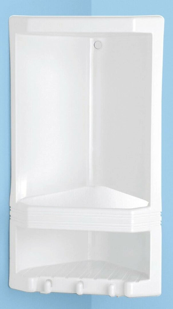 Porta Sapone Angolare Doccia Grande Junior Bianco A Vite 38X22X14 Gedy - Gedy