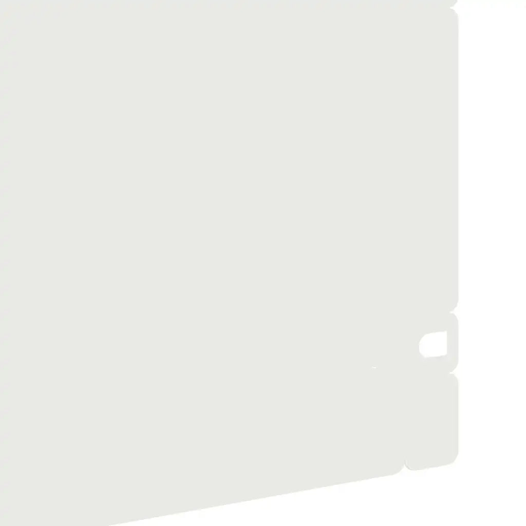 Bordure per prato 20 pcs Bianco 103 x 0,05 x 22 cm Acciaio