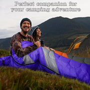 Sacco da campeggio 3-4 stagioni per esterno per un adulto Unico adulto Impermeabile Leggero Sacco da campeggio ultraleggero per adulti Bambini Campeggio Escursioni Viaggi