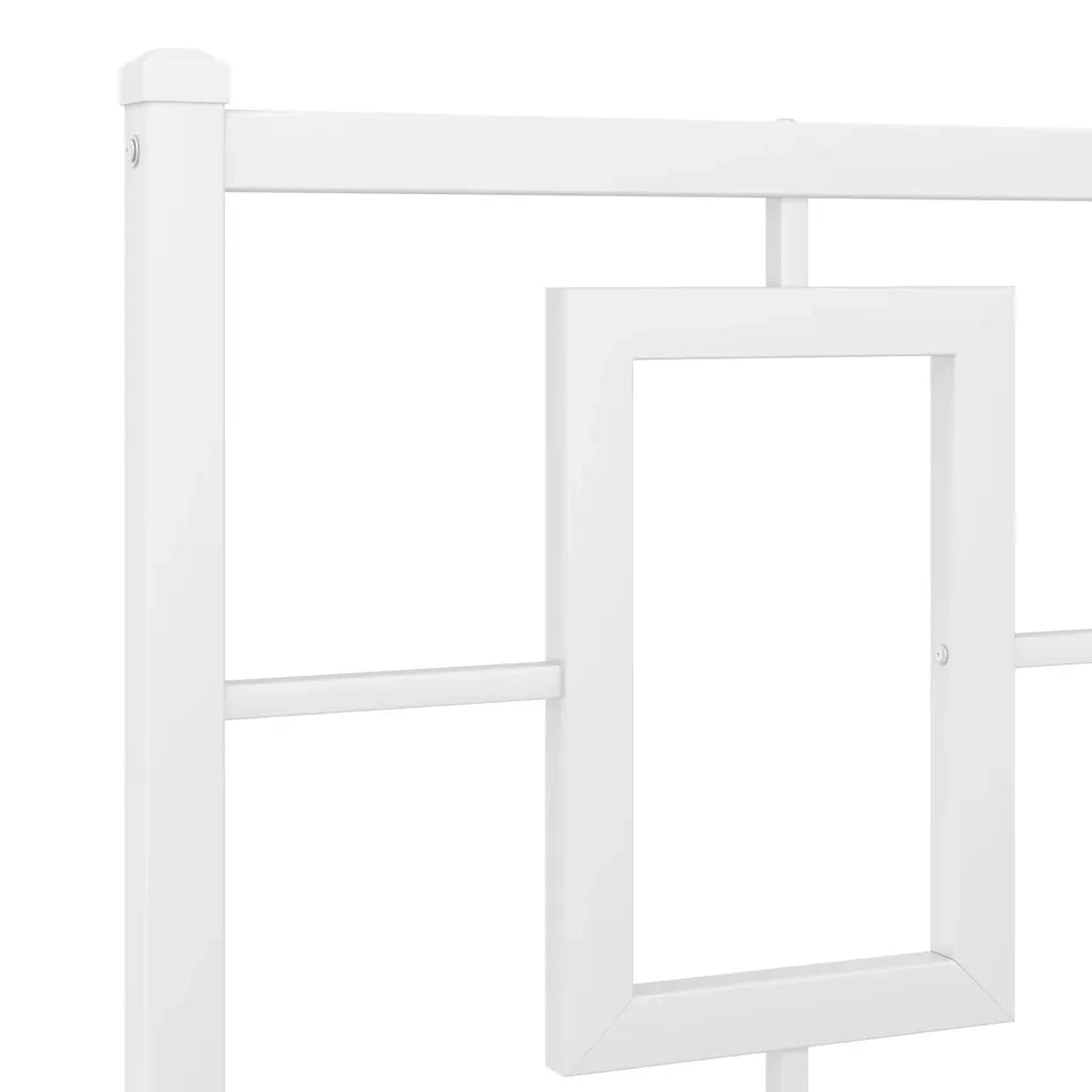 Testiera di Ricambio in Metallo Bianco 200 cm 374328