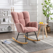 POLTRONA A DONDOLO 80x70x95 cm Teddy Rosa