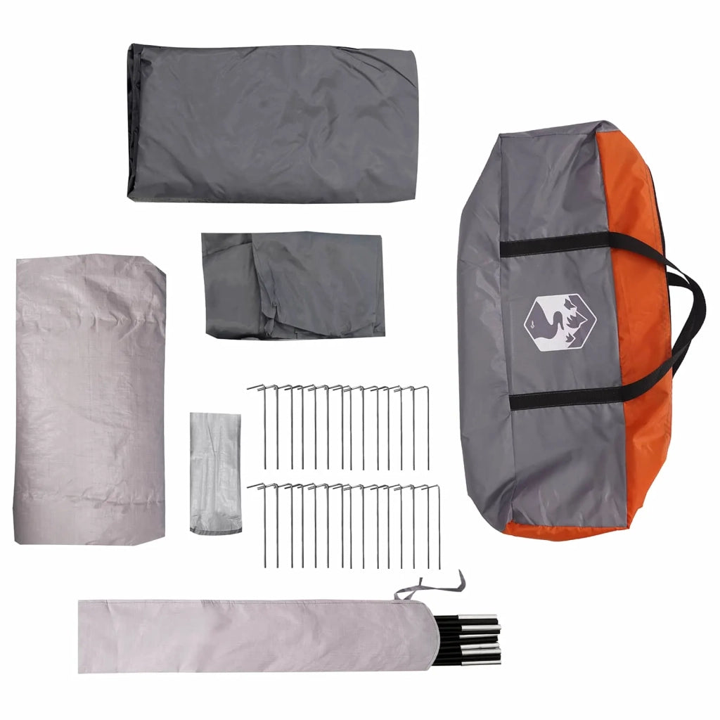 Tenda a tunnel Grigio e arancione 560 x 395 x 212 cm 42017441