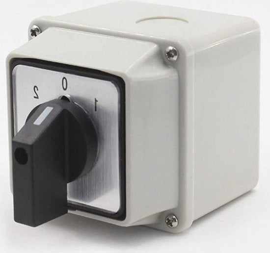 Omstelschakelaar 3 posizioni con 8 morsetti - omstelschakelaar senza rilascio - 220 V/20 A