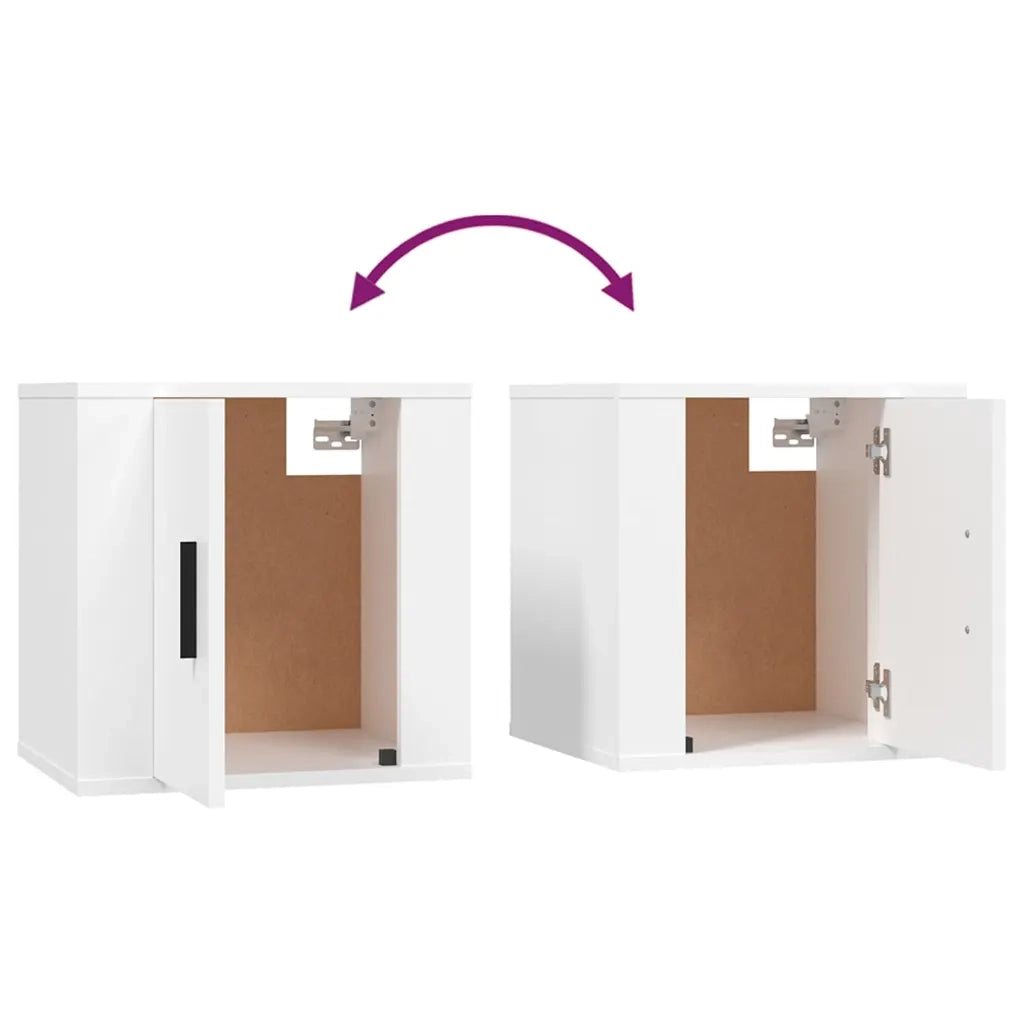 Mobile Porta TV a Parete Bianco 40x34,5x40 cm 816640