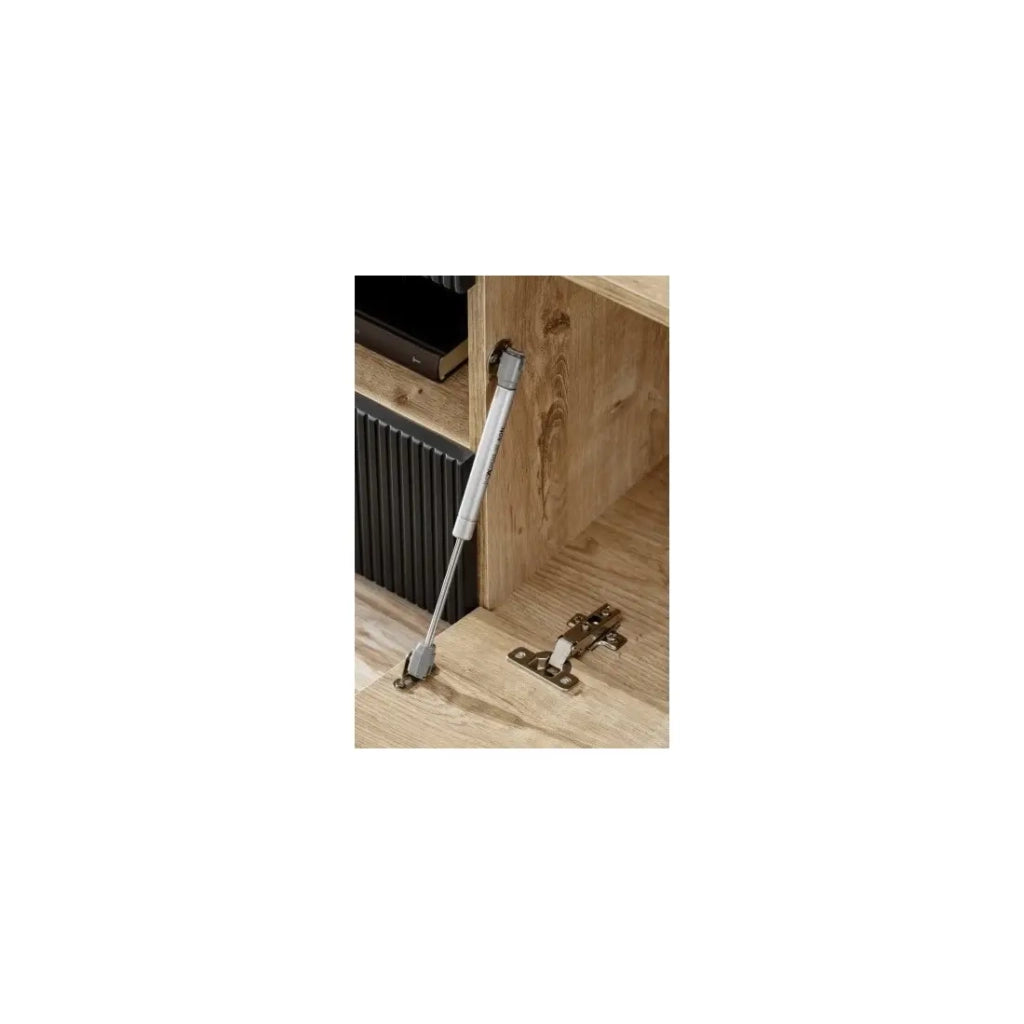 Mobile TV DOUM – Rovere chiaro e nero – L160 x H42 x P45 cm