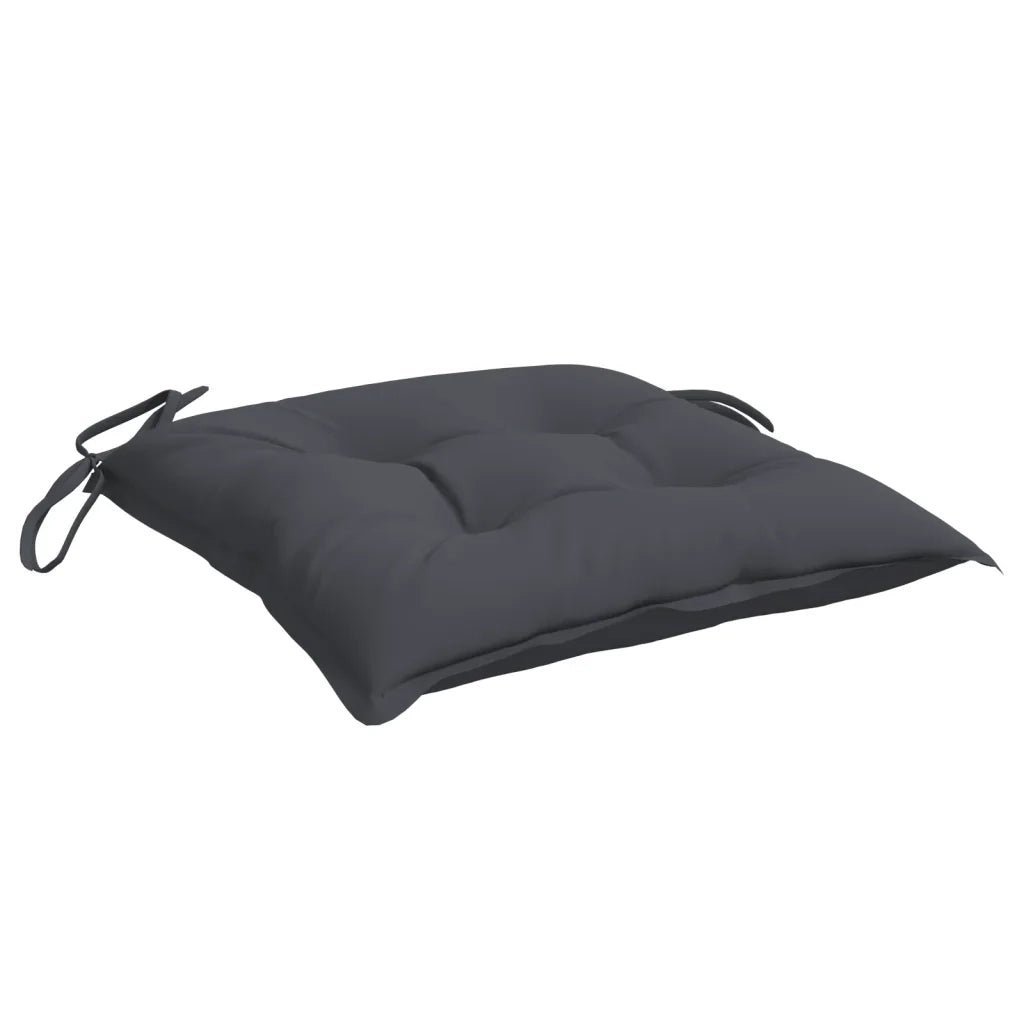 Cuscini per Sedia 2 pz Antracite 50x50x7 cm Tessuto Oxford 314896