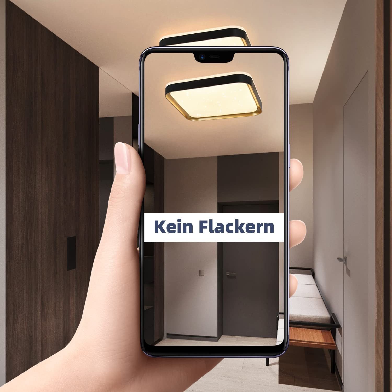 ZMH Lampada da soffitto plafoniera LED dimmerabile 30 cm telecomando moderna per soggiorno corridoio