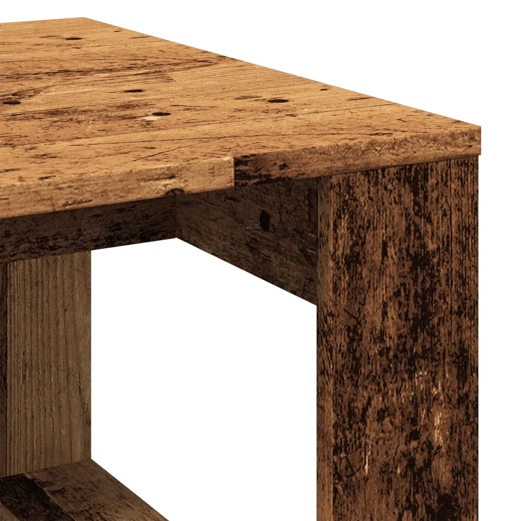 Tavolino da salotto | Tavolino da caff¨¨ | Tavolino da Soggiorno Legno Antico 50x50x35 cm in Truciolato