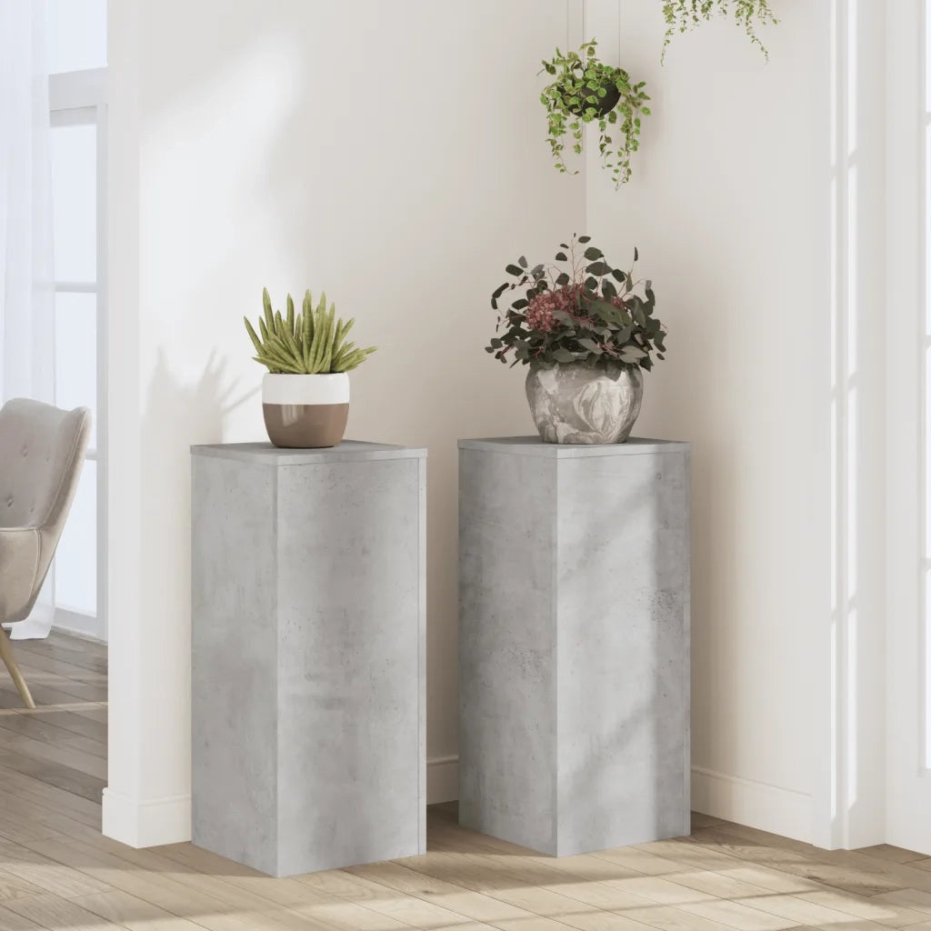 Supporti per piante | Sostegno per piante 2 pz Grigio 30x30x70 cm Legno Multistrato