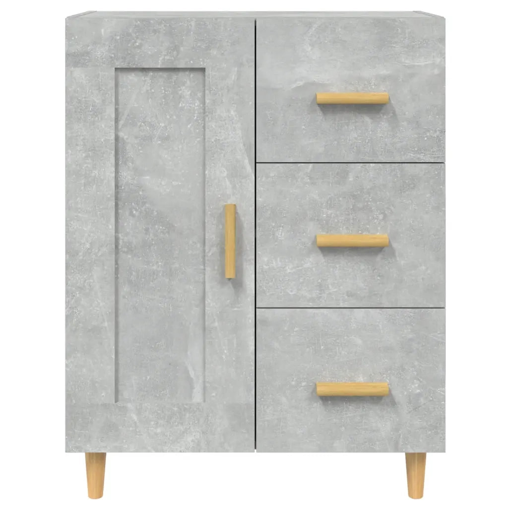 Credenza | Madia | Buffet da pranzo | Armadio da pranzo Grigio Cemento 69,5x34x90 cm in Legno Multistrato