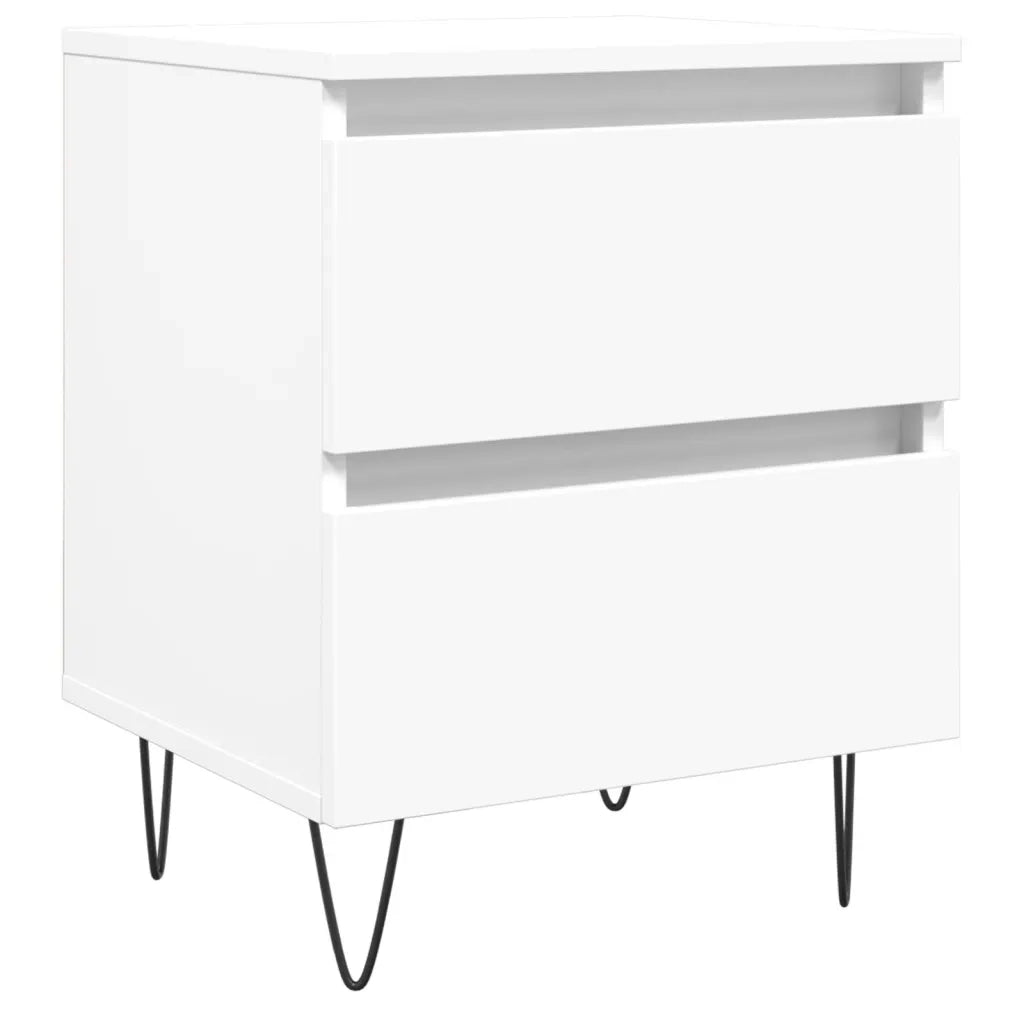 Comodino Bianco 40x35x50 cm in Legno Multistratocod mxl 127783