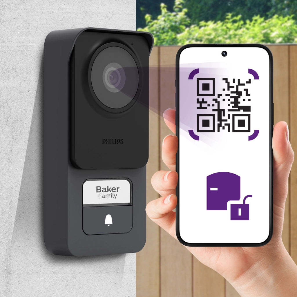 Videocitofono Smart Wi-Fi PHILIPS WelcomeEye Connect 3K - Kit Video Touch screen 7'' - 2 Fili - per 1 o 2 Appartamenti